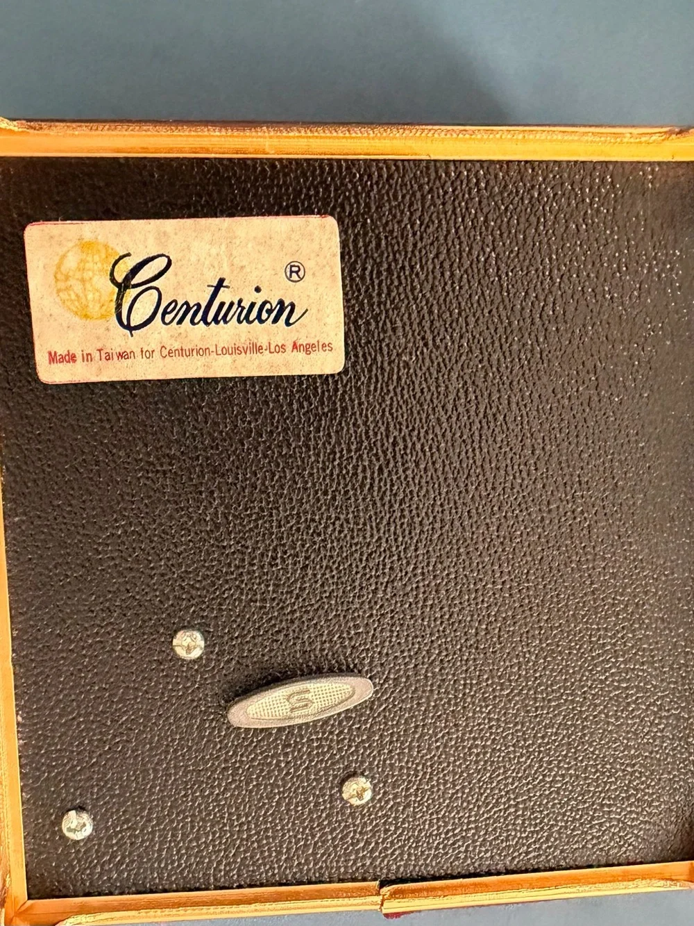 Vintage Centurion Red Velvet & Gold Trim Musical Jewelry Box
